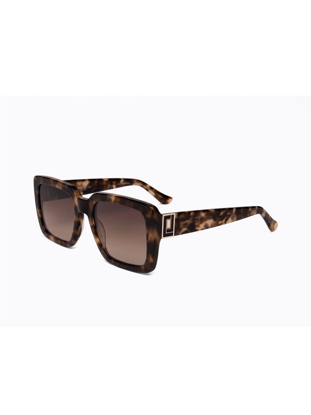 Tortoiseshell Square Sunglasses - Brown